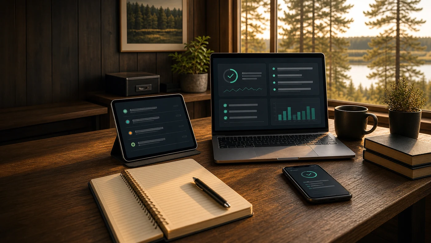 Support product view showing updates, monitoring, small changes, and priority care for a business website or software system